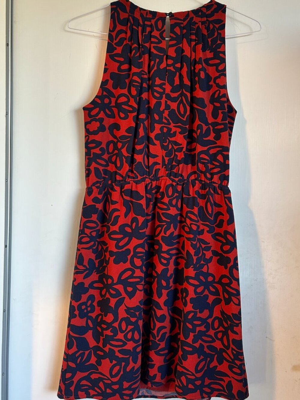 41 Hawthorn - Red and Navy Print Dress